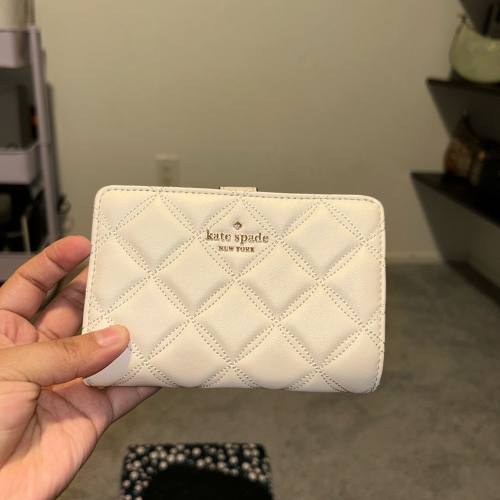 Kate Spade Cream Quilted Wallet